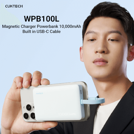 แบตเตอร์รี่สำรอง CUKTECH AURA WPB100L สีดำ 10000 MAH (รองรับเทคโนโลยีชาร์จไร้สาย)_1